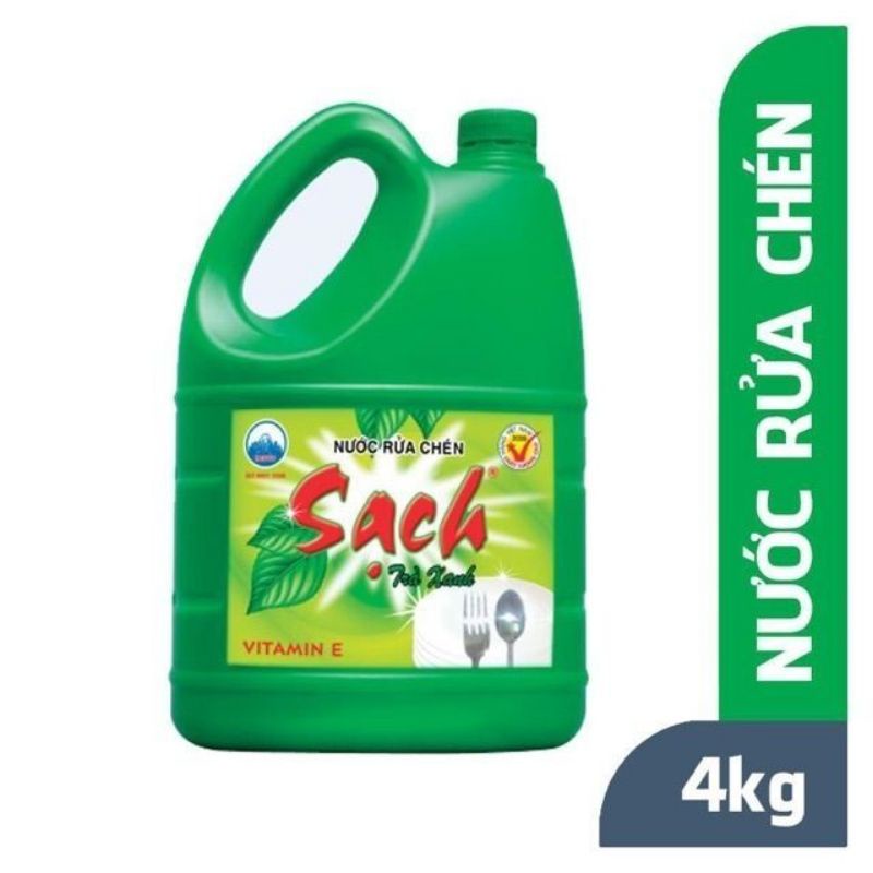 rửa chén SẠCH (TRÀ XANH) 4KG